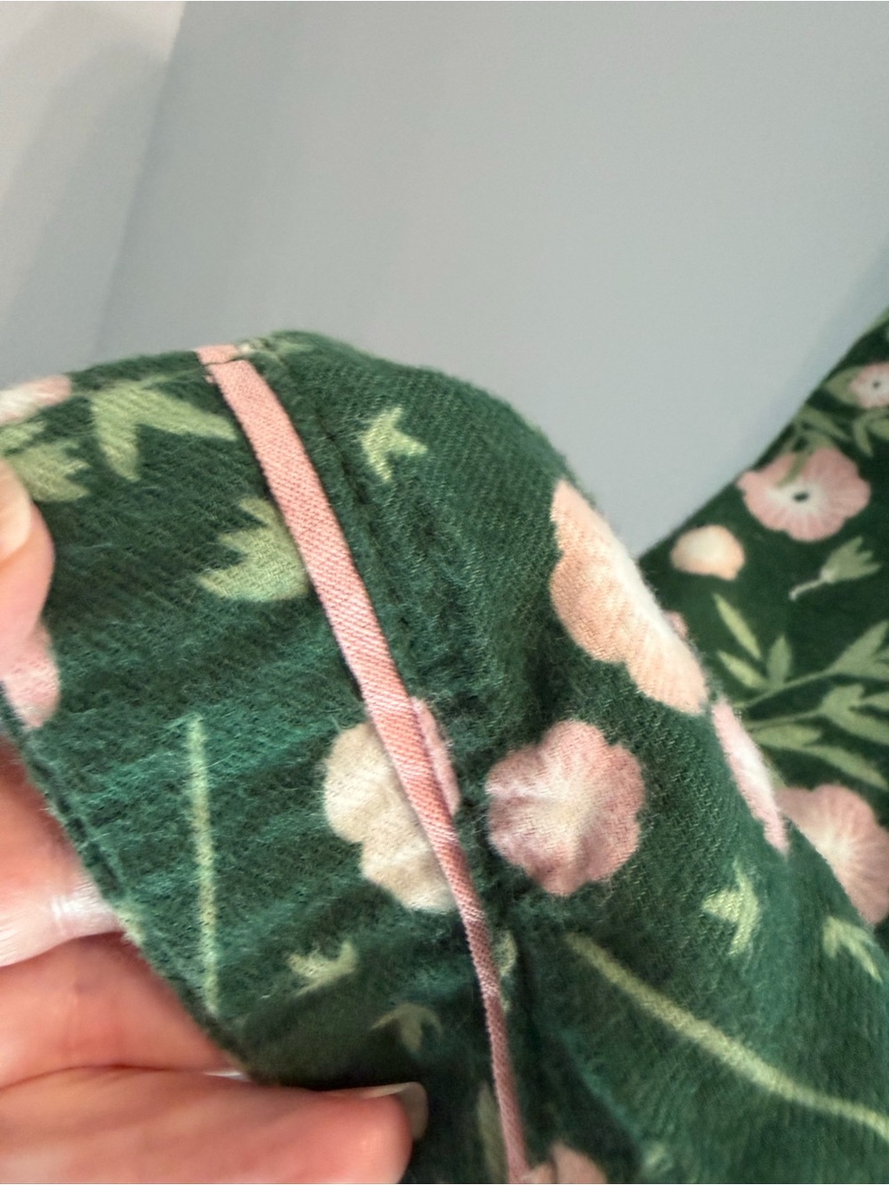 Floral Green ladiesPajama Set - Two-Piece Cozy Sleepwear Xl 16/18 - Picture 5 of 8